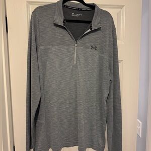 Under Armour Long Sleeve Shirt 3/4 zip Sz 2XL
